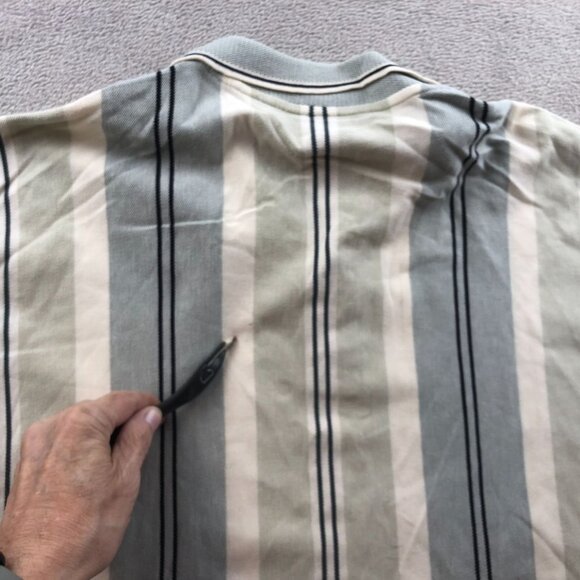 Trader Bay Mens Golf Polo Shirt Size 2XLT Short Sleeve Striped Casual Atheleisur - Picture 4 of 9